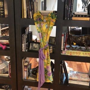 Miguelina spaghetti strap floral dress, Size S!